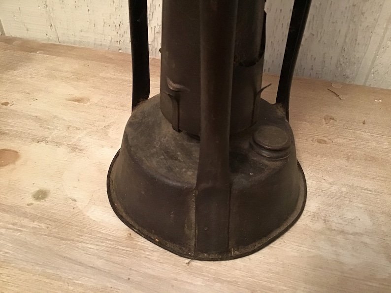Primitive Fulton 1897 Glue Pot Heater Kerosene Lantern