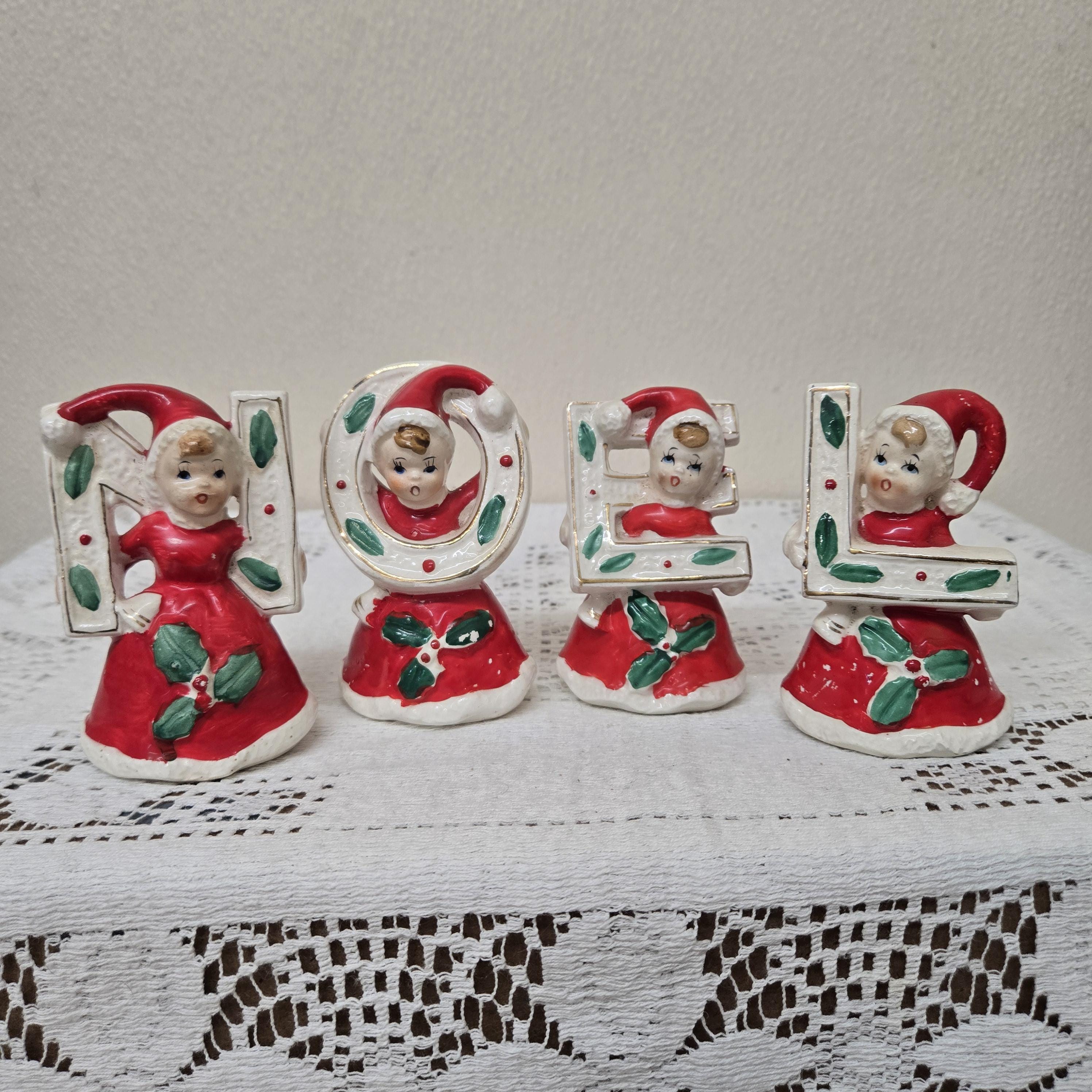 Vintage Ceramic Noel Letters - Etsy