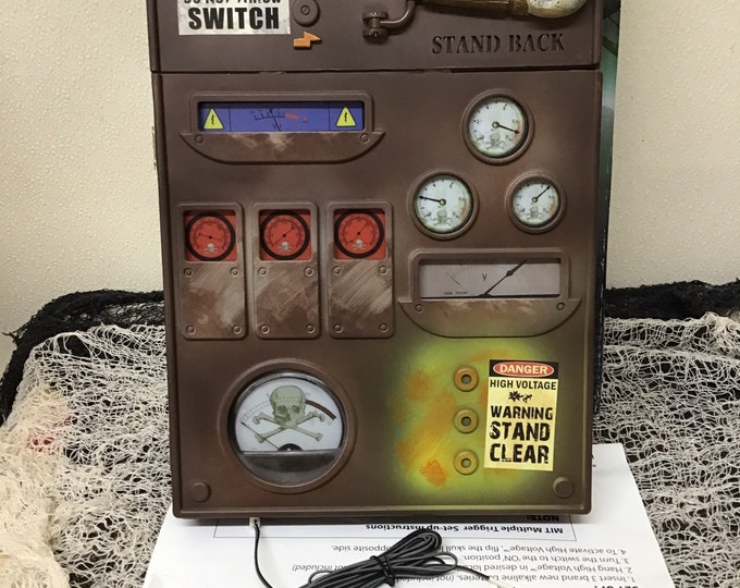 Spirit Halloween High Voltage Electrocution Box Animated Prop Scary Pop