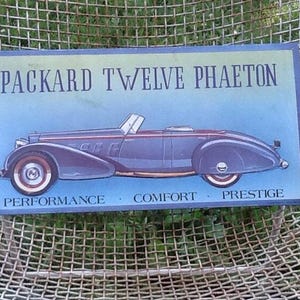 Packard Twelve Phaeton Sign Automotive Barn~Garage~Man Cave