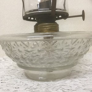 1800&#39;s Miller Oil Lamp Frosted Glass Font for Wall Bracket Primitive Lighting