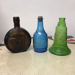 Wheaton Bottles 1970’s NJ Large Colored Glass Bottle Choice