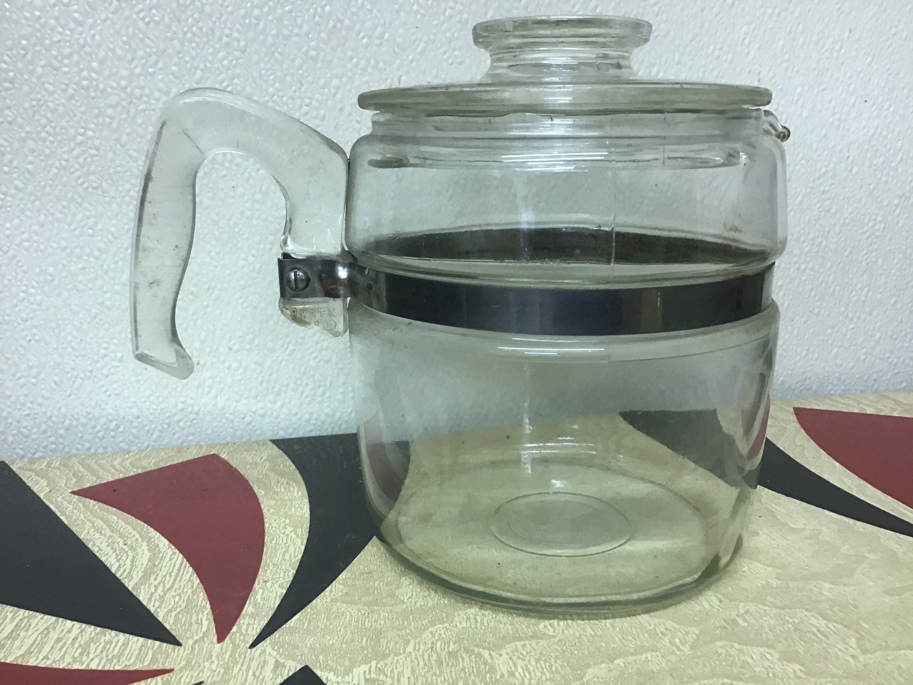 Pyrex Glass Coffee Pot Complete 7756B 6 Cup Etsy