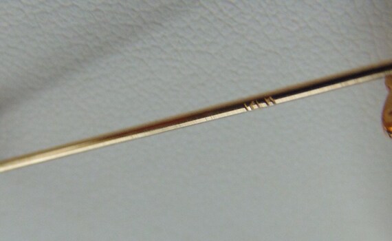 Duck Stick Pin 14k Yellow Gold Vintage 80's Jewel… - image 8