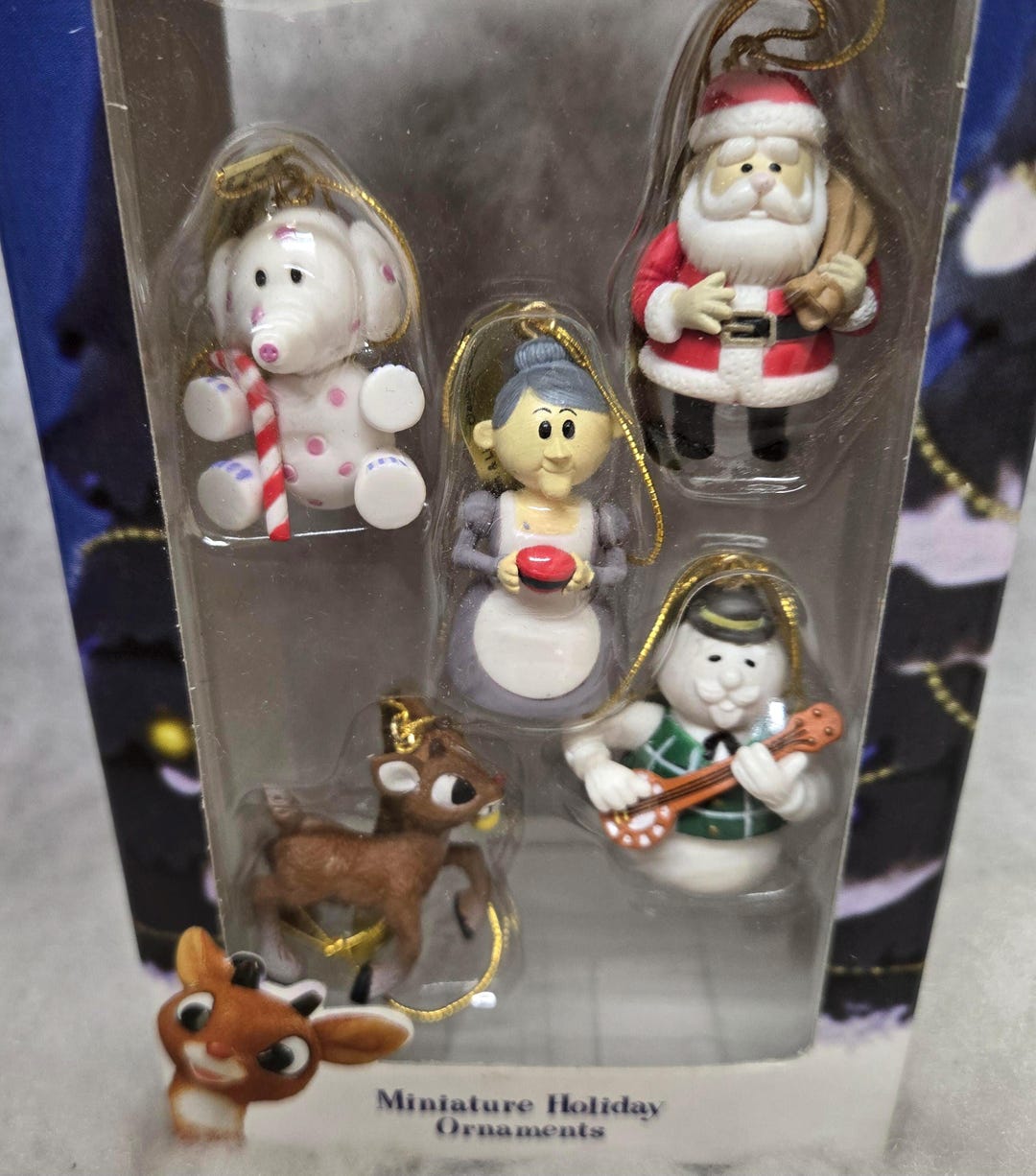 Enesco Rudolph's Mini Ornaments Spotted Elephant Misfit Toys MIB Rare ...