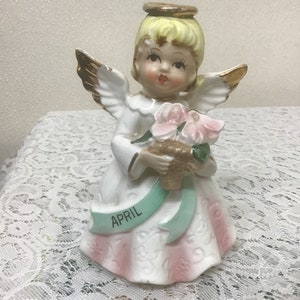 April Angel Figurine Nippon Yoko Boeki Blonde Girl Easter Angel