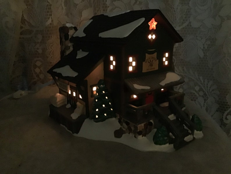 Dept 56 Rock Creek Mill House Snow Village Lighted Porcelain Etsy