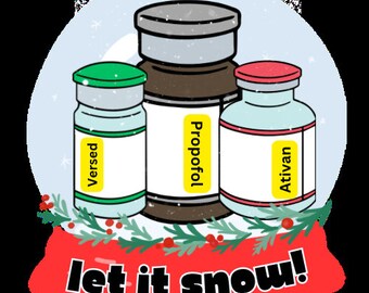 Mini “let it Snow!”  Vinyl sticker (2x2 version)
