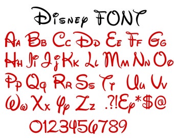 Disney Font SVG / Dxf / PNG / Pdf vector cut file Disney Font SVG