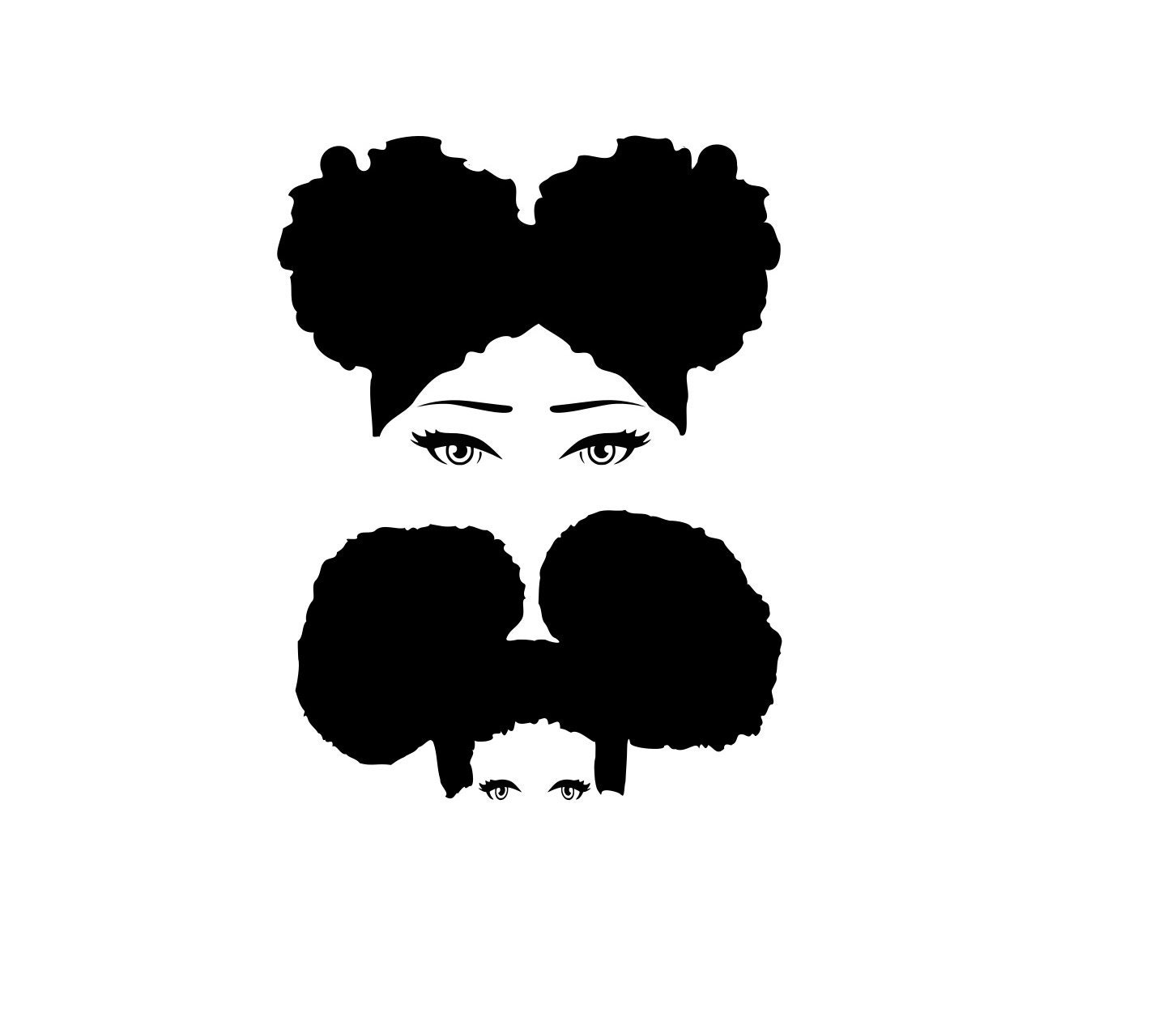 Download Afro svg Afro lady haircut svg Afro lady Silhouette Afro ...