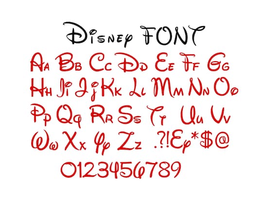 Download Disney Font SVG / Dxf / PNG / Pdf vector cut file Disney ...