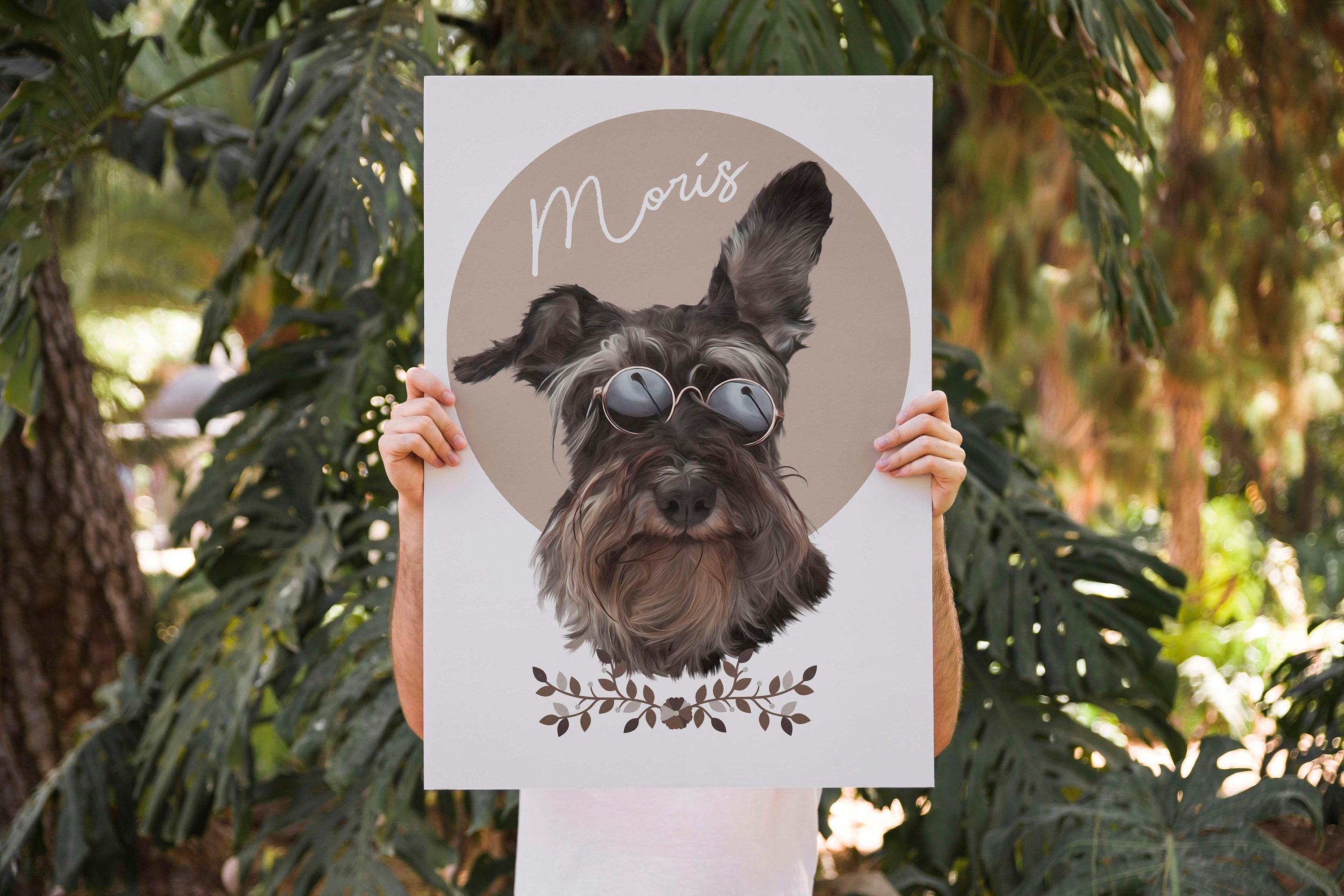 Portrait Personnalisé, Chien, Chat, Numérique, à Imprimer, Cadeau Commémoratif Pour Animaux de Compa