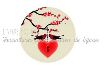 "Fancy 25 mm cabochon * craftsmanship" ref 578