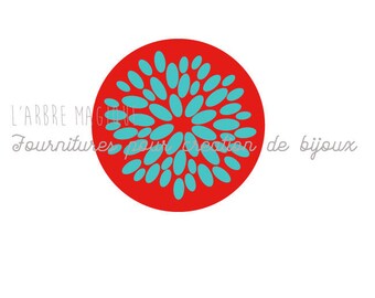 "Fancy 25 mm cabochon * craftsmanship" ref 588
