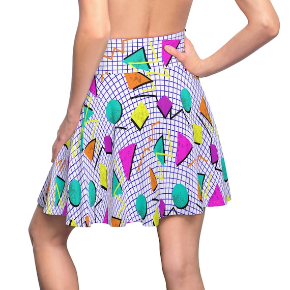 Falda Circular Falda Patinadora Holográfico Plateado Para Niños