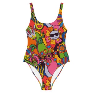 70's Hawaii Estelle One Piece Swimsuit