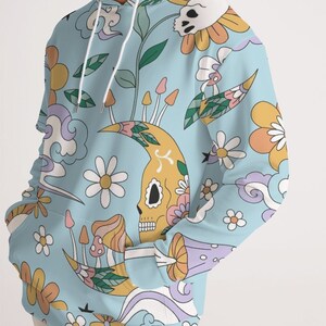 Men&#39;s Hoodie -  Mushrooms at Dusk - Grateful Dead - Phish - Hippy Trippy - EDM
