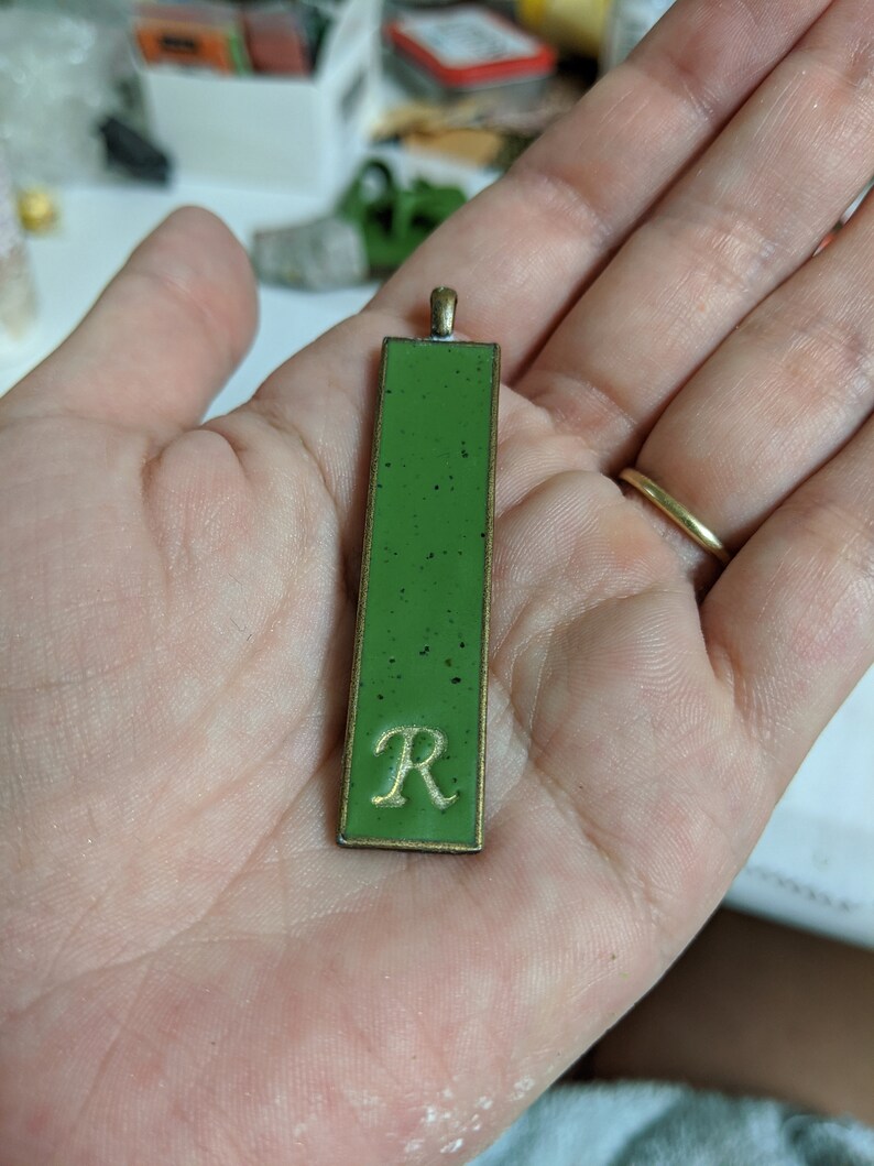 Bar Pendant Gift For Her Personalized Initial Necklace