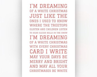 dreaming of a white christmas song lyrics print modern christmas home decoration christmas gift first christmas new home a4 - Im Dreaming Of A White Christmas Lyrics dreaming of a white christmas song lyrics print modern christmas home decoration christmas gift first christmas new home a4 - Im Dreaming Of A White Christmas Lyrics
