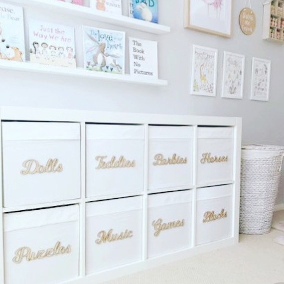 Wooden Letters To Label Ikea Kallax Drona Boxes Playroom Etsy
