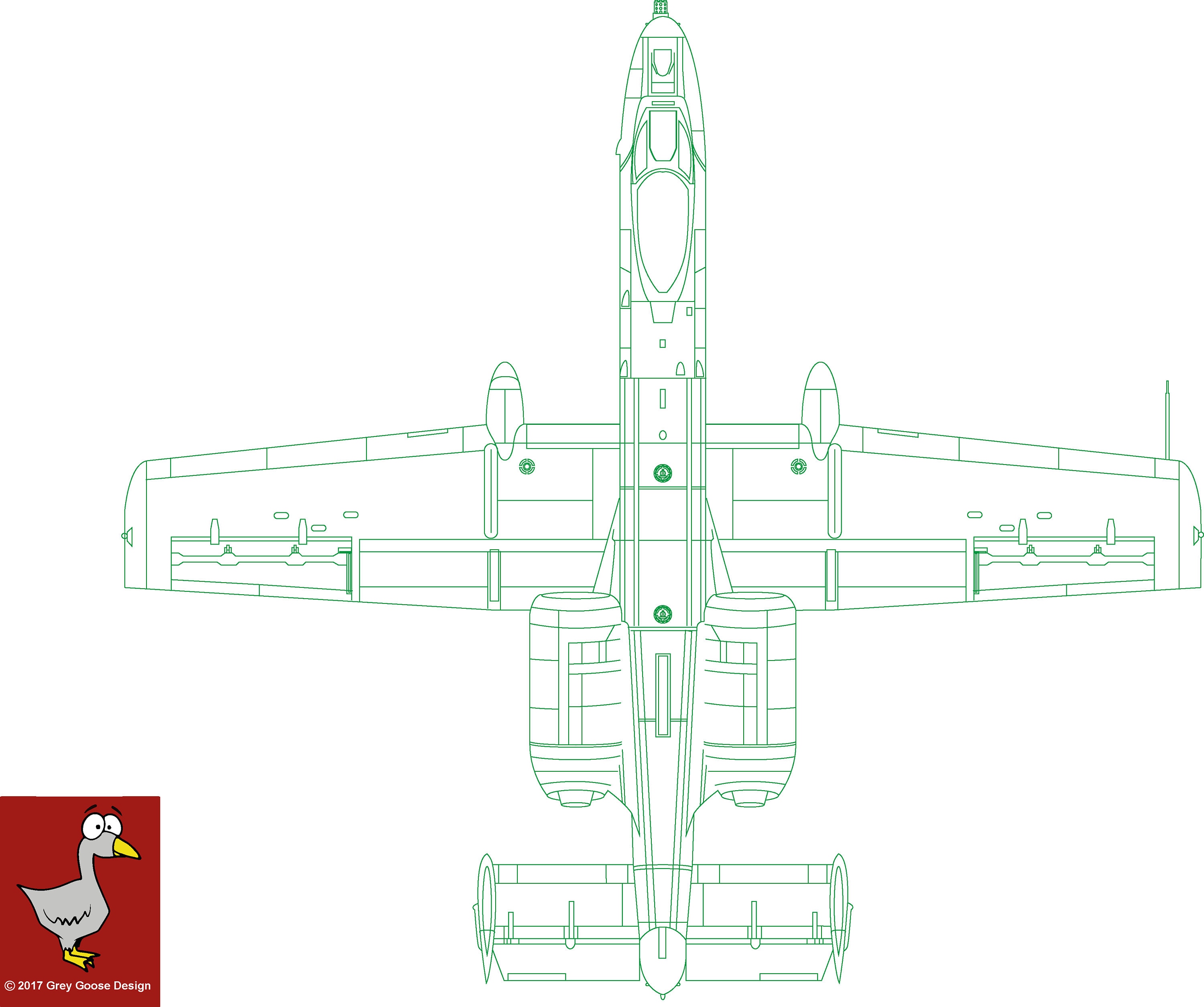 A 10 Warthog Blueprint Drawings