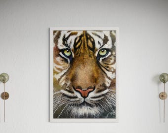 Impresión giclée de «Ojo de Tigre», edición limitada, obra firmada.