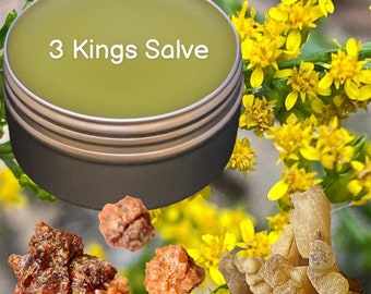 3 Kings Salve  - made in the USA with all natural ingredients (Frankincense, Myrrh & Goldenrod)