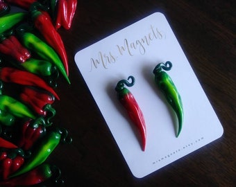 Hot Chili Pepper Plant #2 Deco Magnet Decorative Fridge Kitchen Décor Chilli