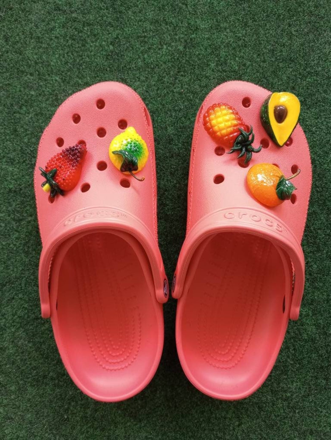 5 Fruit Croc Charms for Clogs Set of 5 Handmade Shoe Charms Shoe