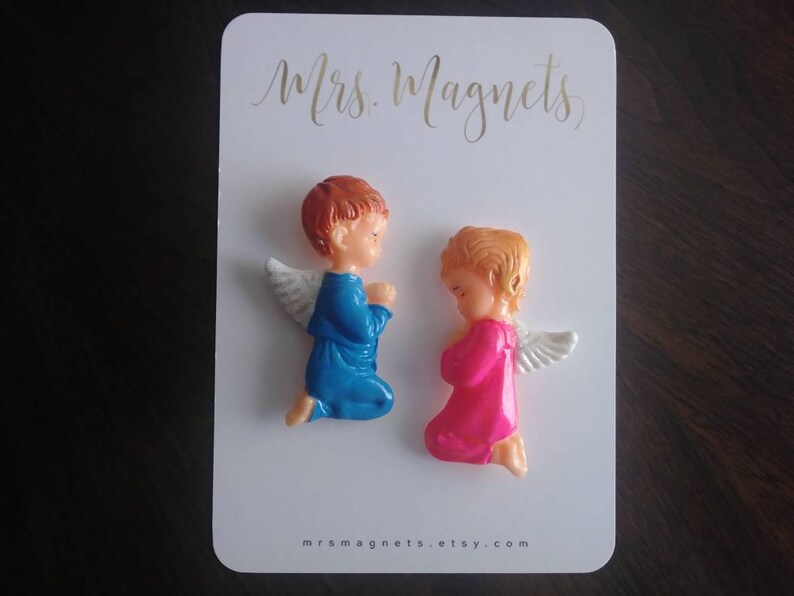 Angel Set of 2 Fridge Decorative Etsy