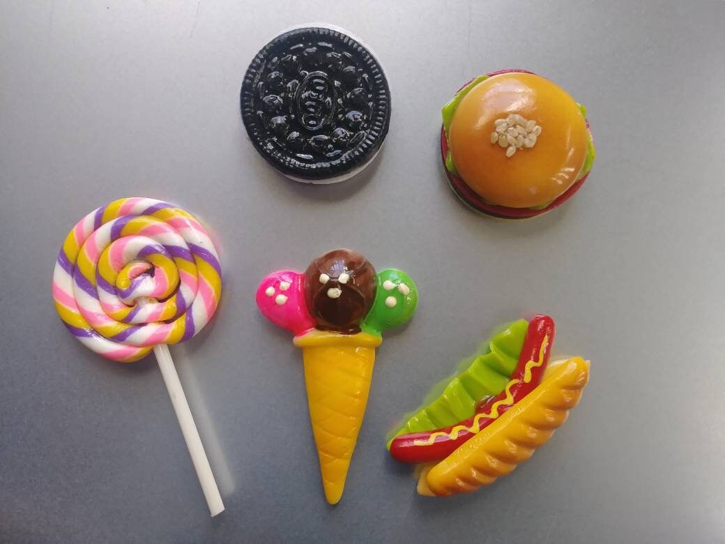Junk Food Set of 5 Fridge Decorative Etsy
