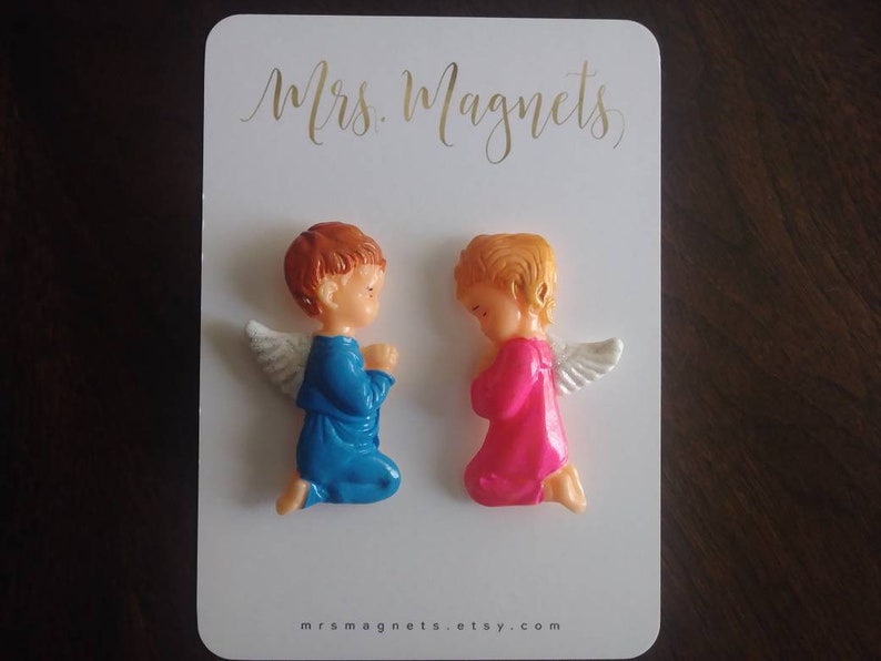 Angel Set of 2 Fridge Decorative Etsy