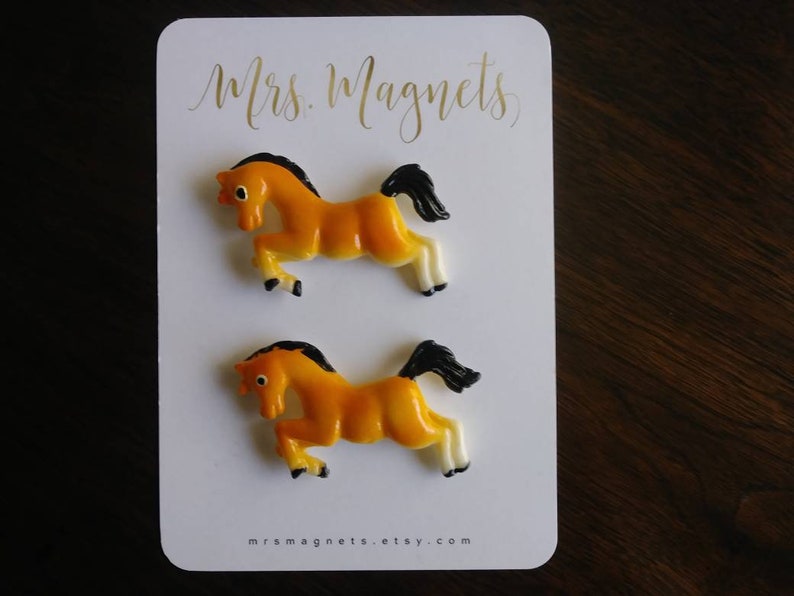 Horse Set of 2 Fridge Decorative Etsy