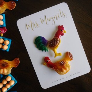 Handmade Chicken Butt Magnets Refrigerator Magnets Animal Magnets 