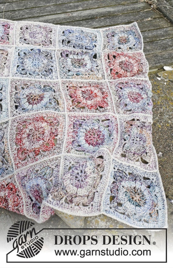 Winter Garden Crochet Wool Blanket Etsy UK