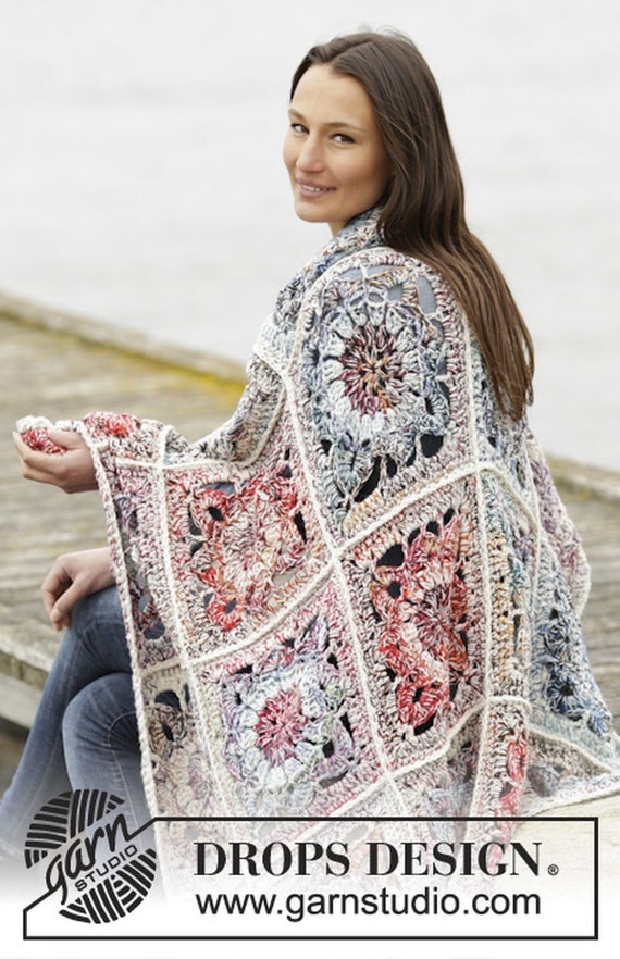 Winter Garden Crochet Wool Blanket Etsy UK