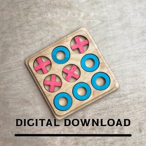 Tic Tac Toe boardgame - Digital Download