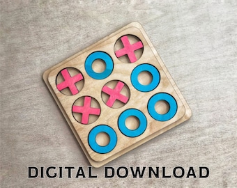 Tic Tac Toe boardgame - Digital Download