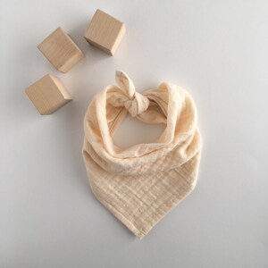 gauze bib drool bib teether lovey bib lovey burp cloth rust snap bib double gauze bandana bib