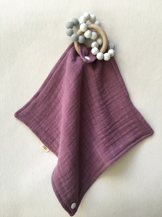 gauze bib drool bib teether lovey bib lovey burp cloth rust snap bib double gauze bandana bib