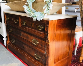 Marble Top Dresser Etsy