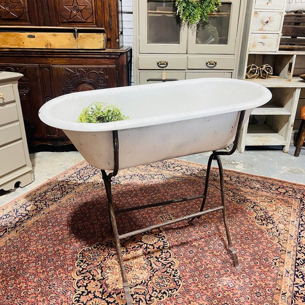 Antique Baby Tub Etsy
