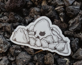 joshua tree skull rock sticker // adventure + nature sticker