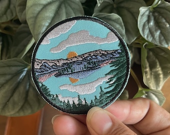 crater lake national park patch // adventure embroidered patch