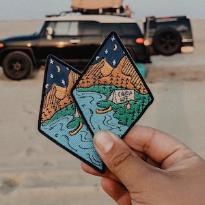 Camp Life Embroidered Patch V.2  // outdoor + camping + nature loving patch!