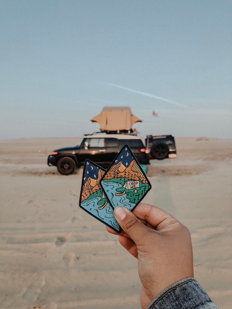 Camp Life Embroidered Patch V.2  // outdoor + camping + nature loving patch! 