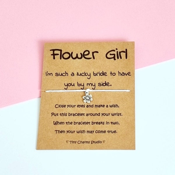 Flower Girl Bracelet Etsy UK