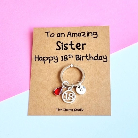 Personalised 18th deals keyring