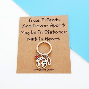 Long Distance Friendship Keyring. Personalised Gift