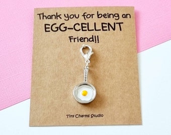 Egg Keyring For Friend, Thank You Gift For Friend, Egg Charm Gift, Birthday Gift